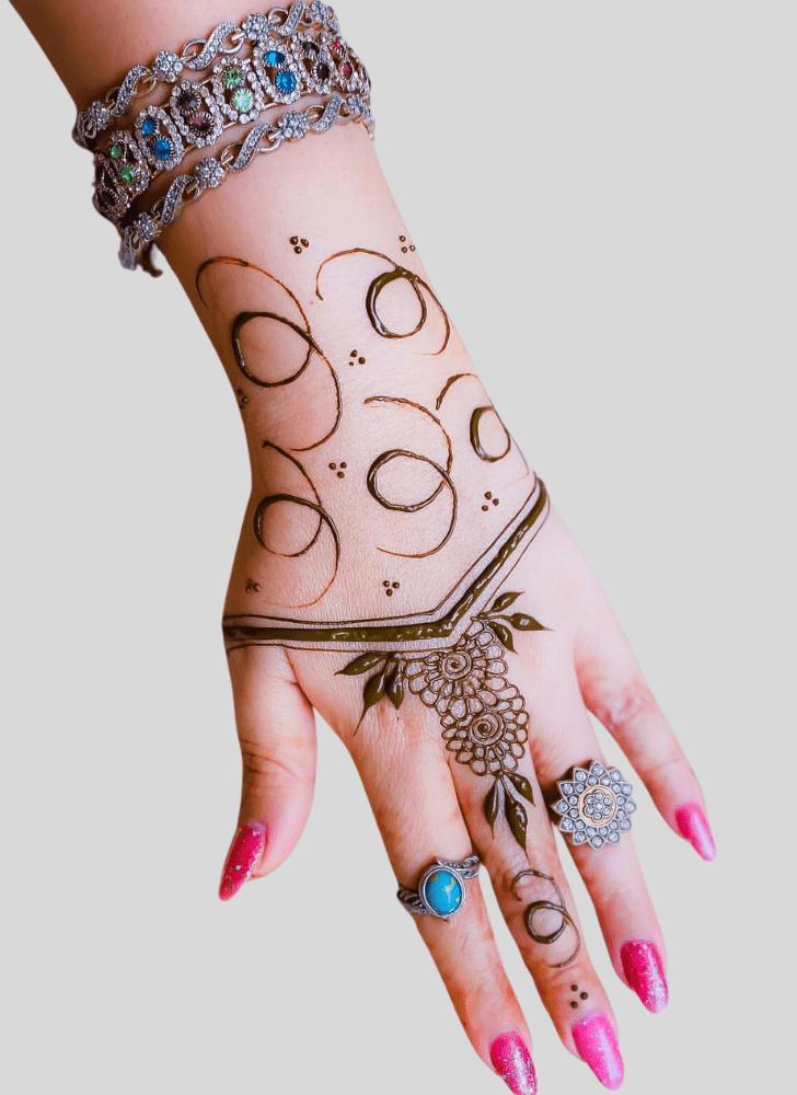 Adorable Fusion Henna Design