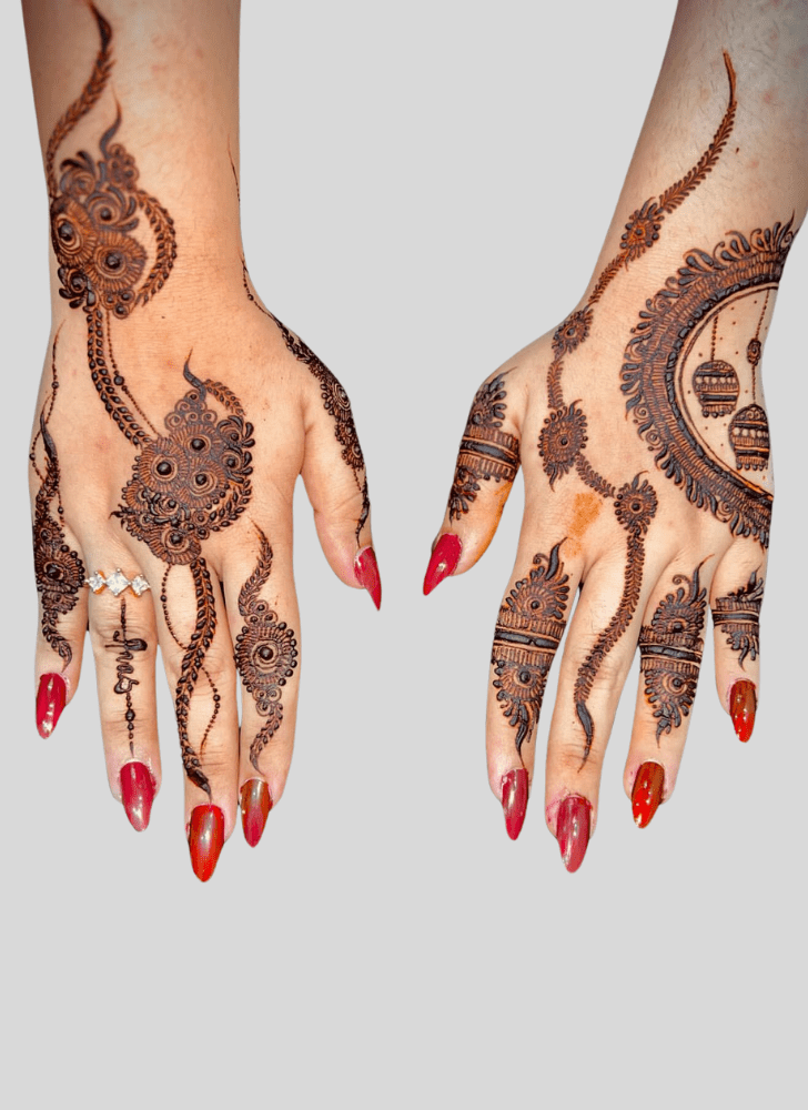 Appealing Fusion Henna Design