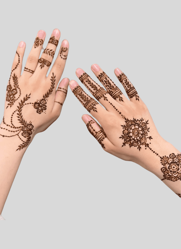 Captivating Fusion Henna Design