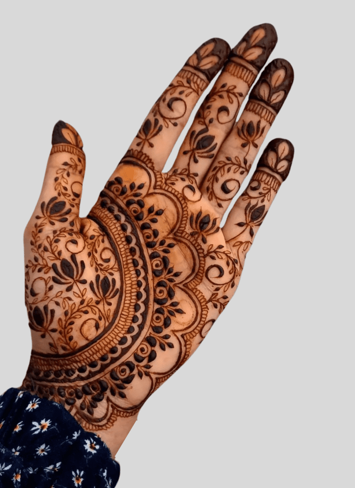 Dazzling Fusion Henna Design