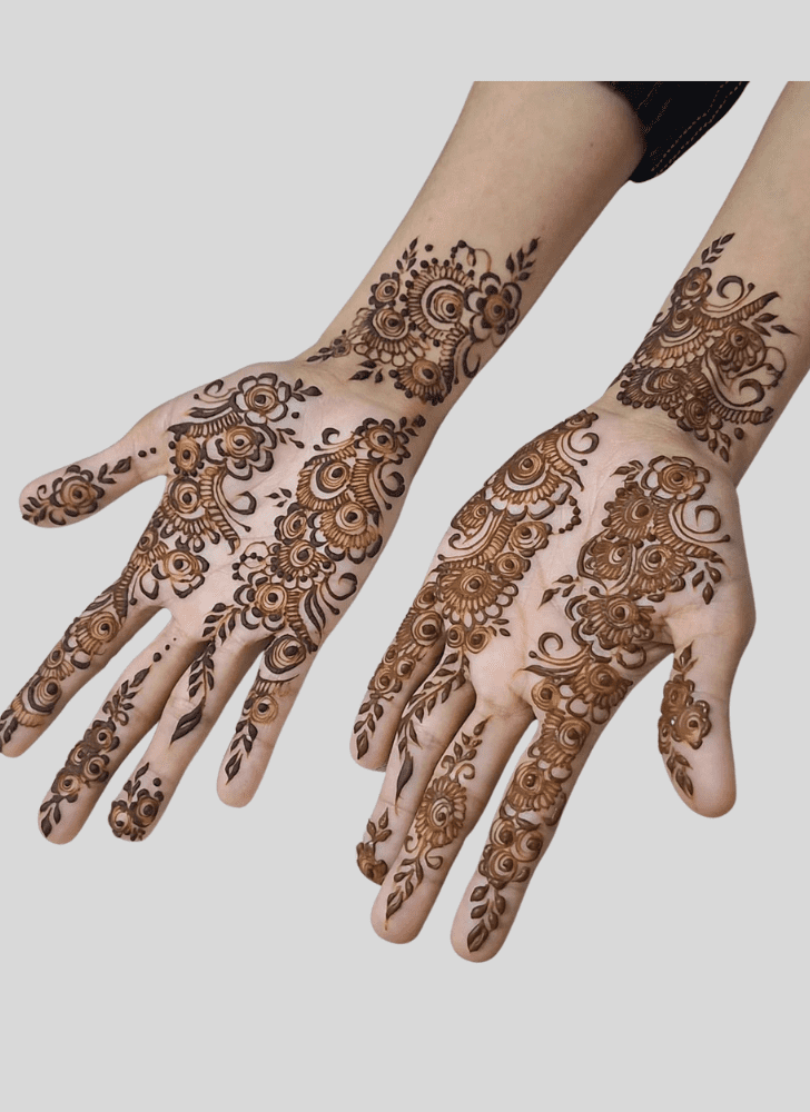 Delicate Fusion Henna Design