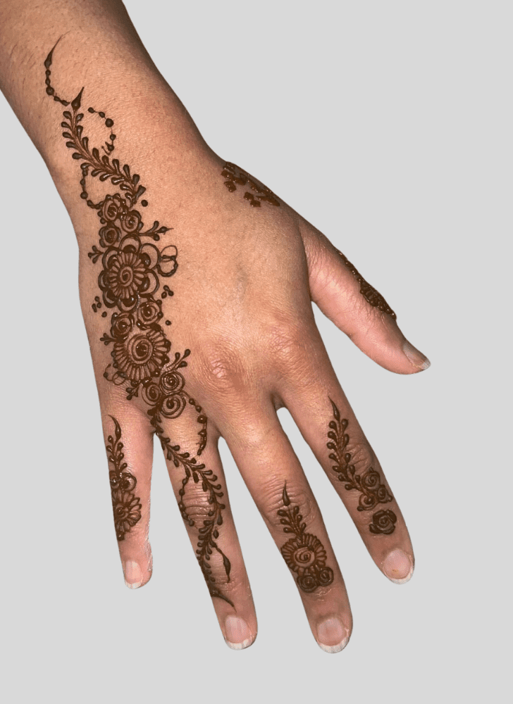 Delightful Fusion Henna Design