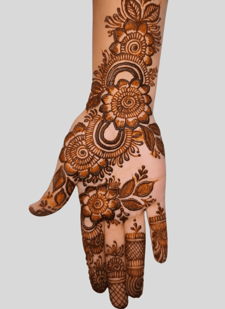 Elegant Fusion Henna Design