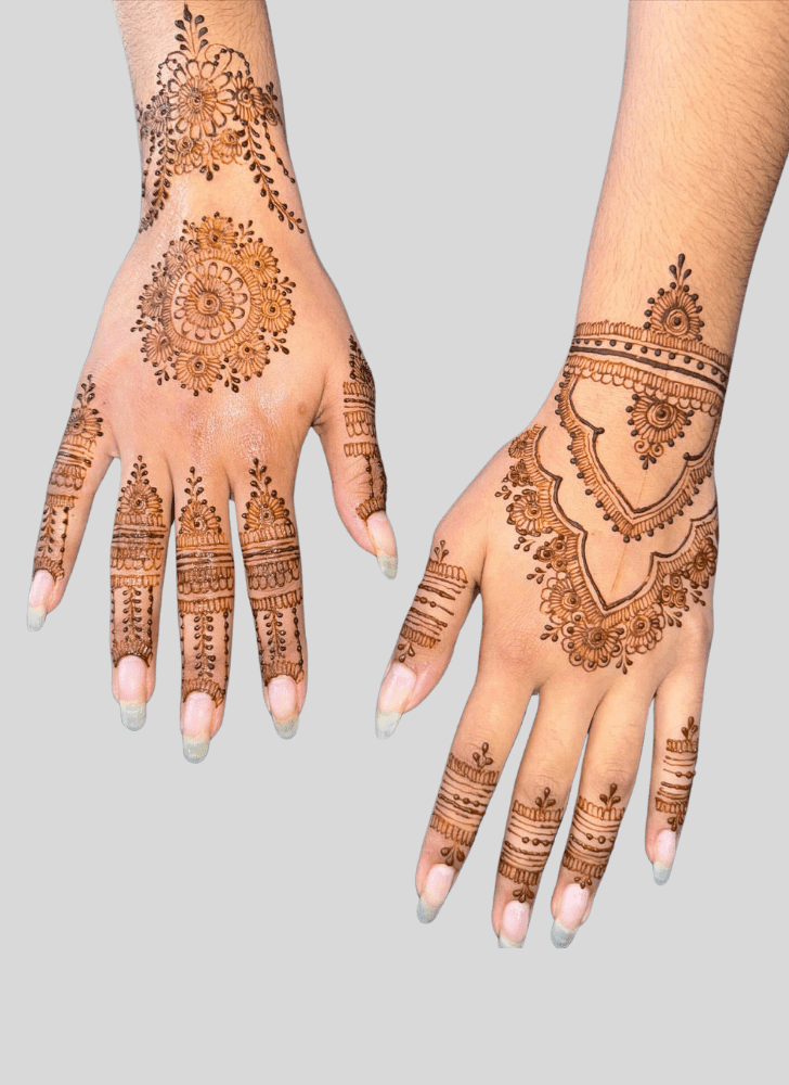 Fetching Fusion Henna Design