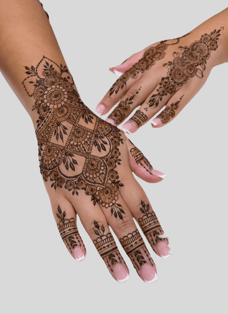 Graceful Fusion Henna Design