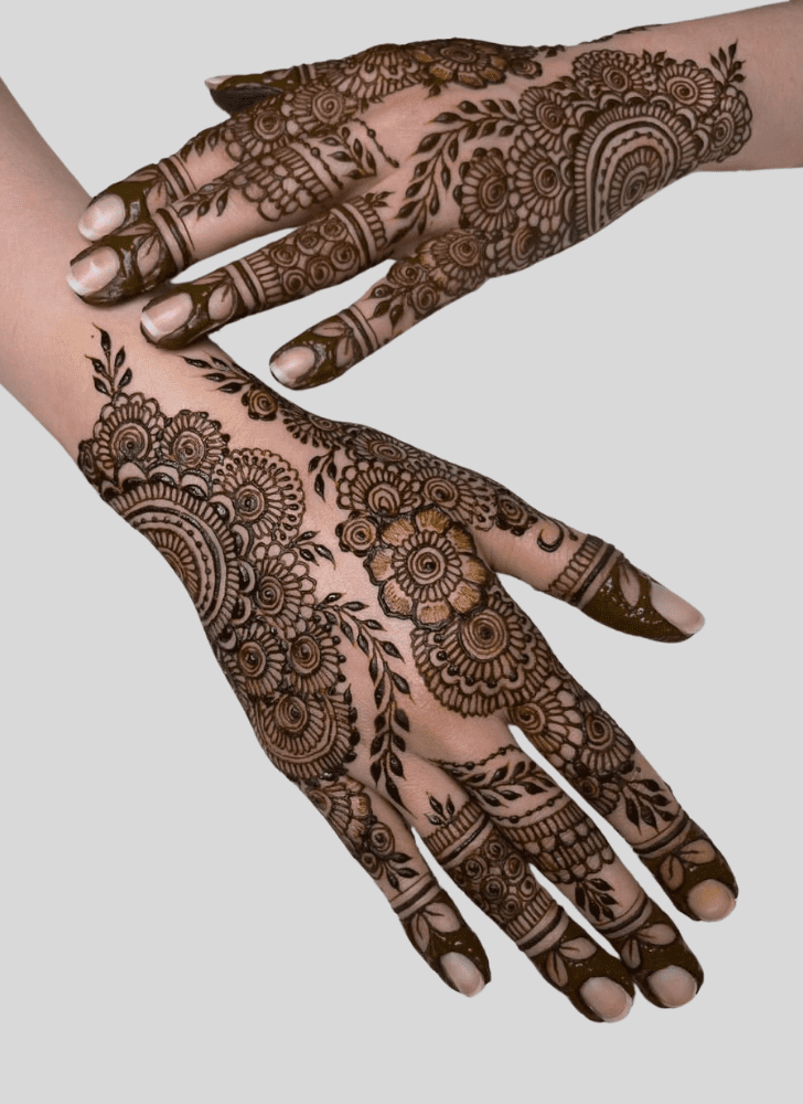 Inviting Fusion Henna Design