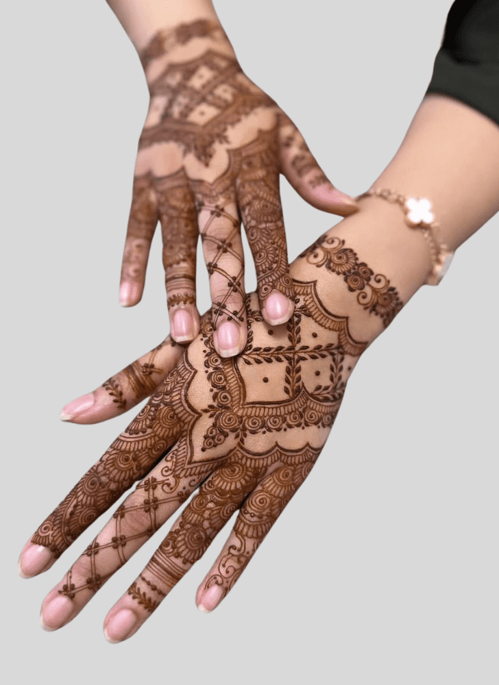 Pleasing Fusion Henna Design