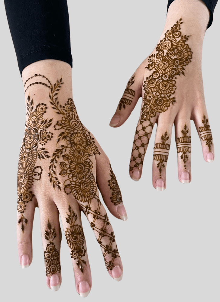 Resplendent Fusion Henna Design