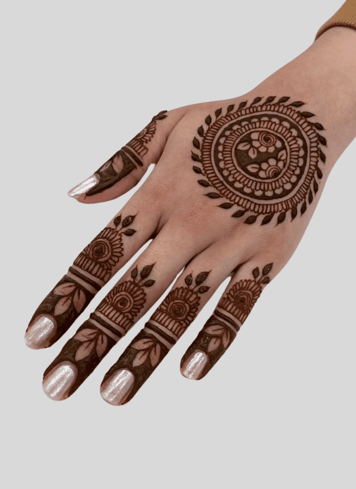 Slightly Fusion Henna Design