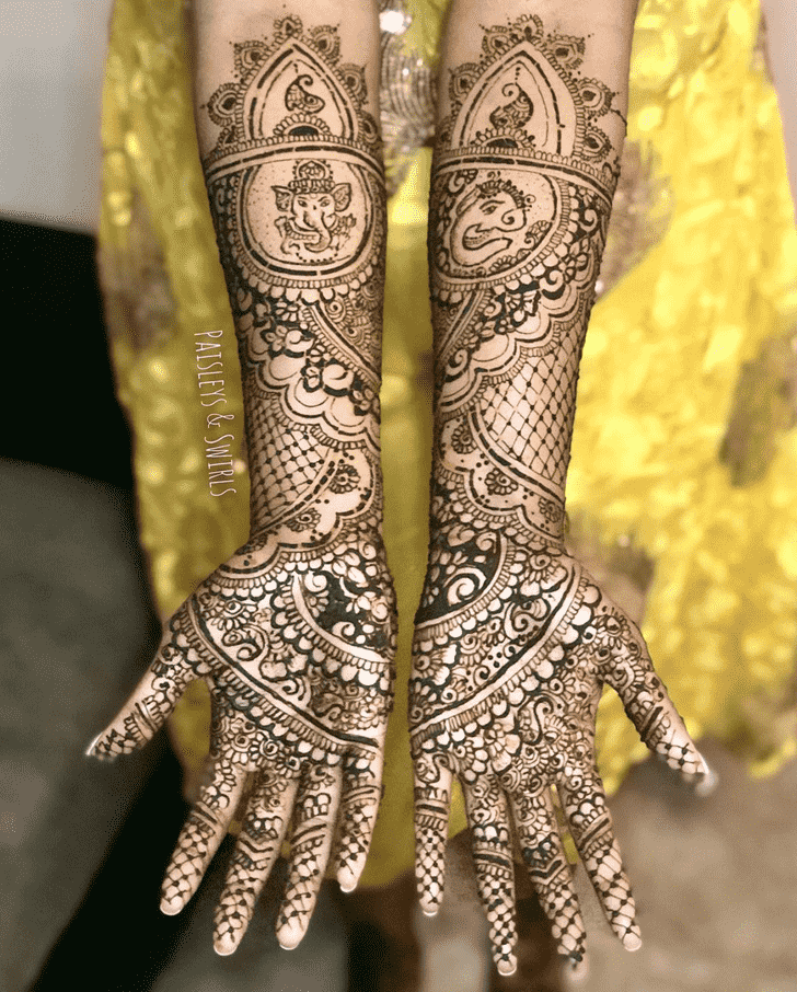 Excellent Ganesh Henna Design