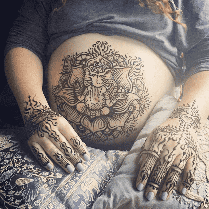 Grand Ganesh Henna Design