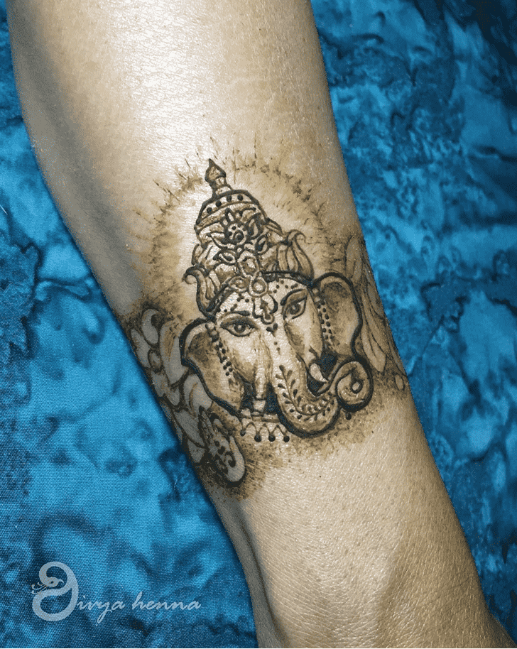 Wonderful Ganesh Mehndi Design