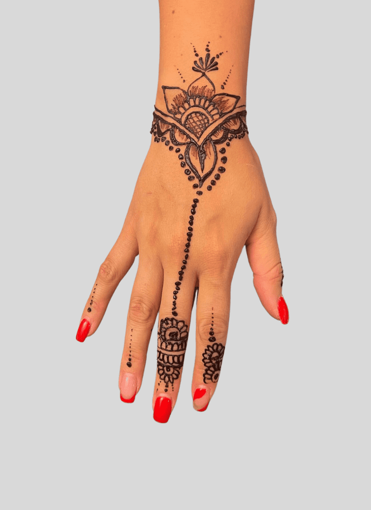 Classy Ganga Dussehral Henna Design