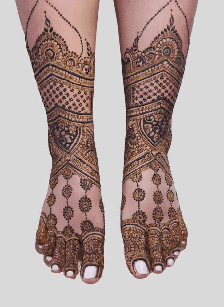 Dazzling Ganga Dussehral Henna Design