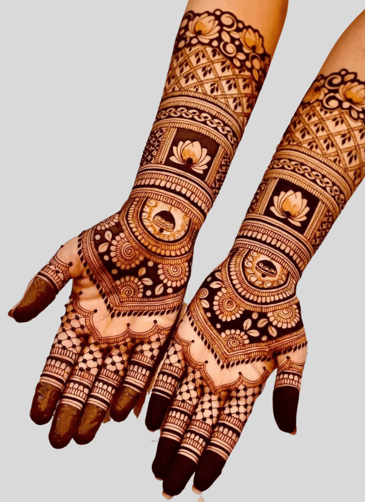 Inviting Ganga Dussehral Henna Design