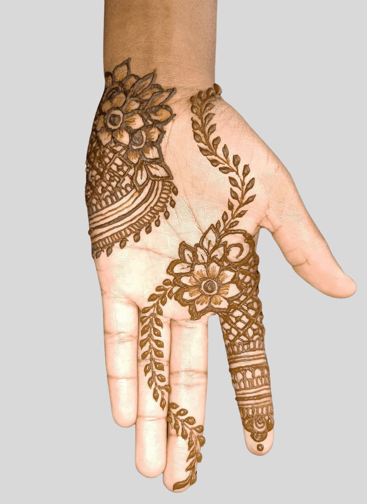 Lovely Ganga Dussehral Mehndi Design