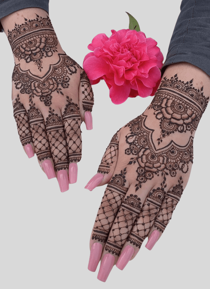 Ravishing Ganga Dussehral Henna Design