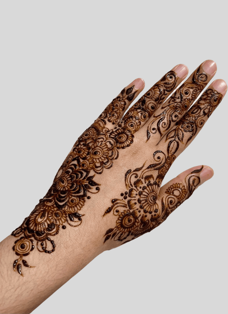 Resplendent Ganga Dussehral Henna Design