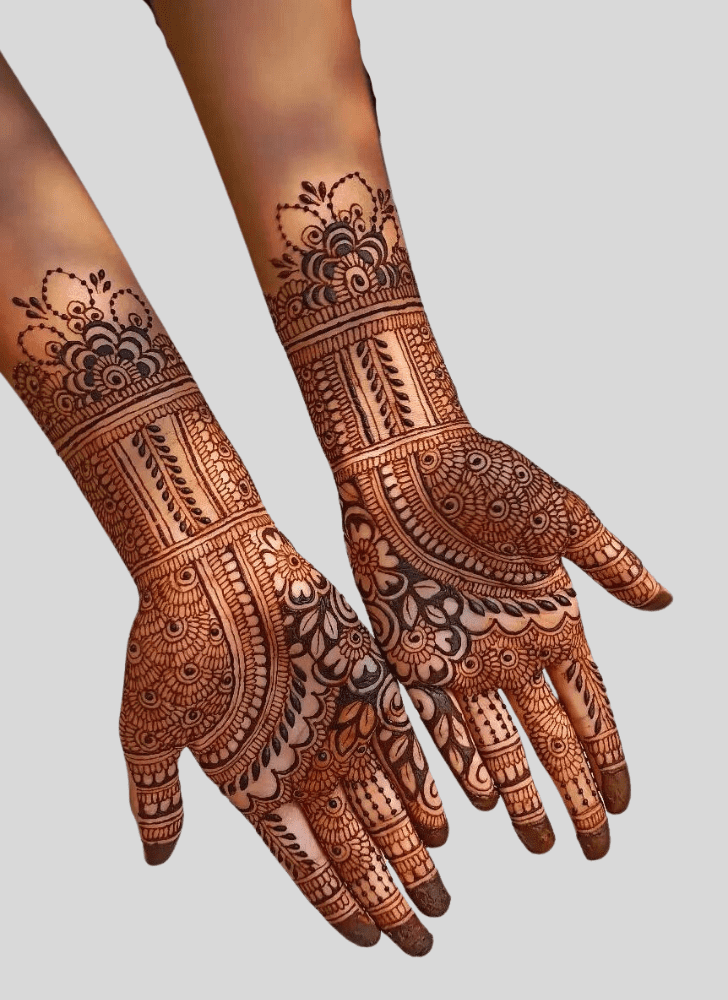 Lovely Gangaur Mehndi Design