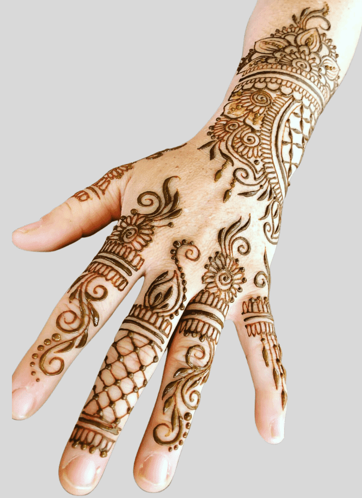 Adorable Glow Henna Design