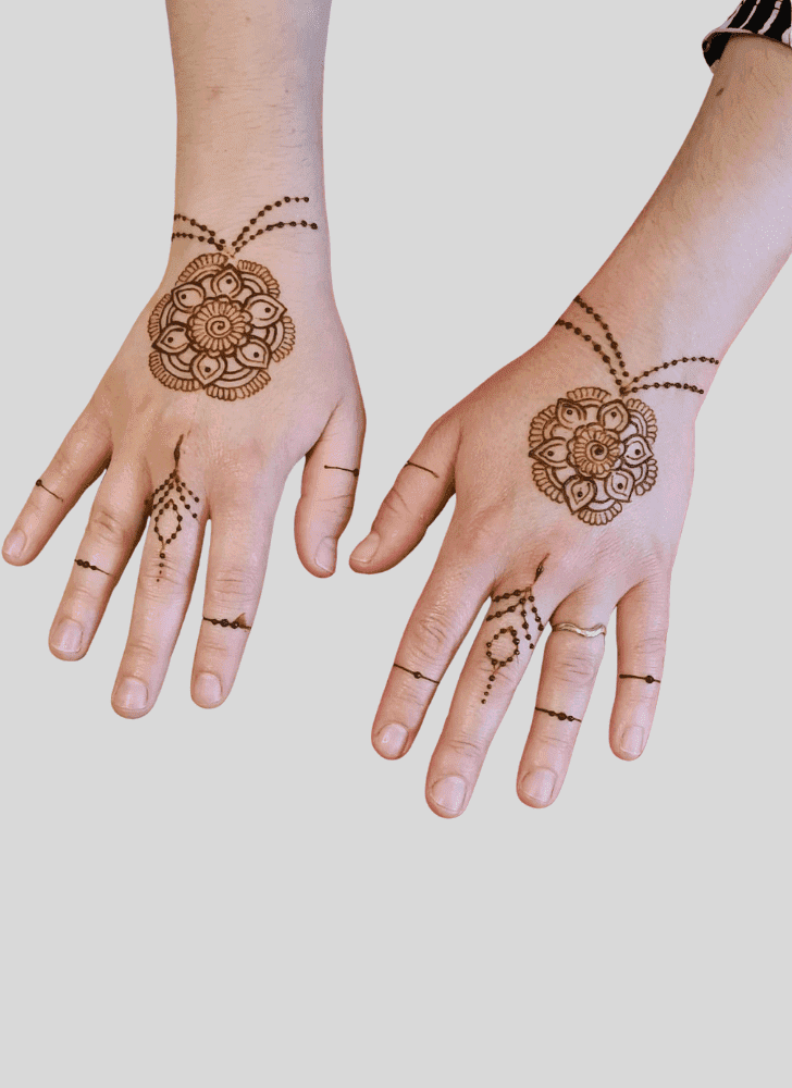 Appealing Glow Henna Design