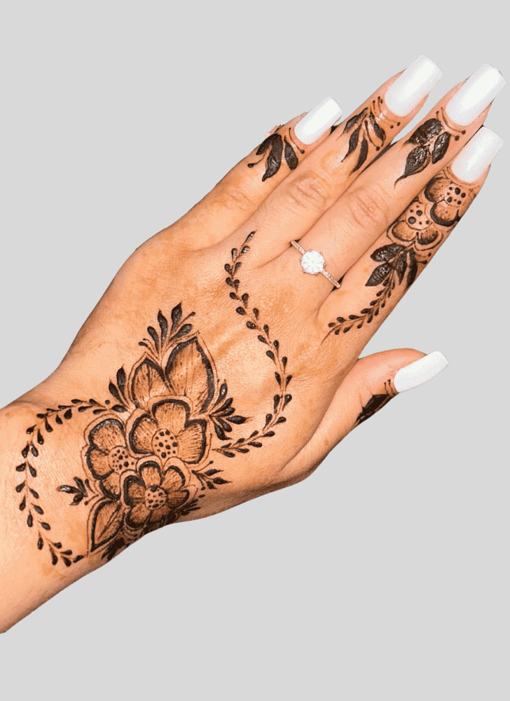 Dazzling Glow Henna Design