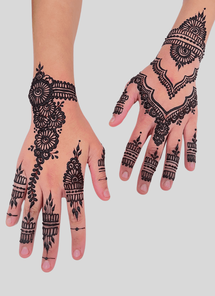 Stunning Glow Henna Design