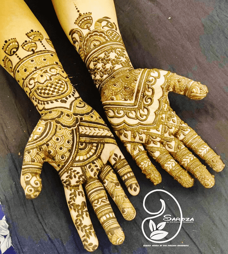 Grand Graceful Full Arm  Henna Design