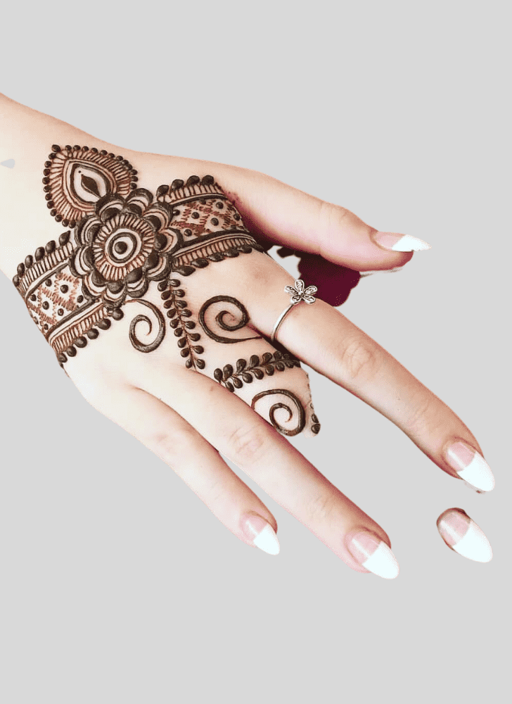 Splendid Green Henna Design