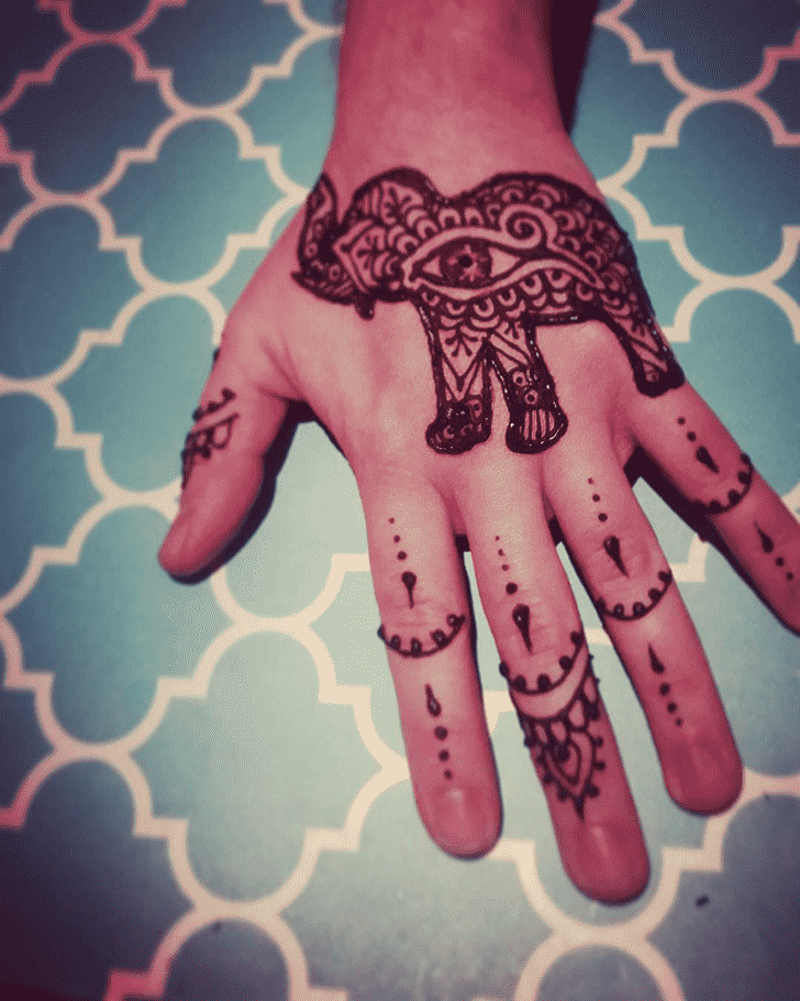 Cute Groom Henna Design