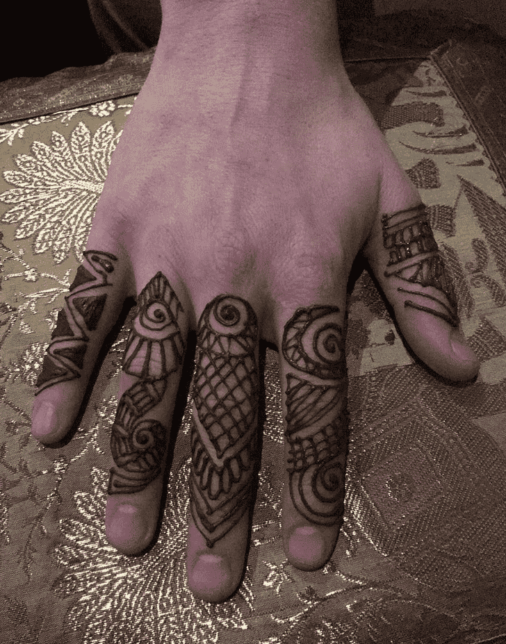 Dazzling Groom Henna Design