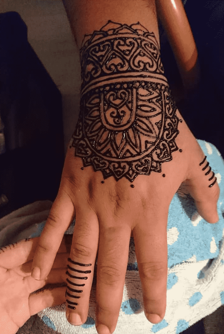 Grand Groom Henna Design