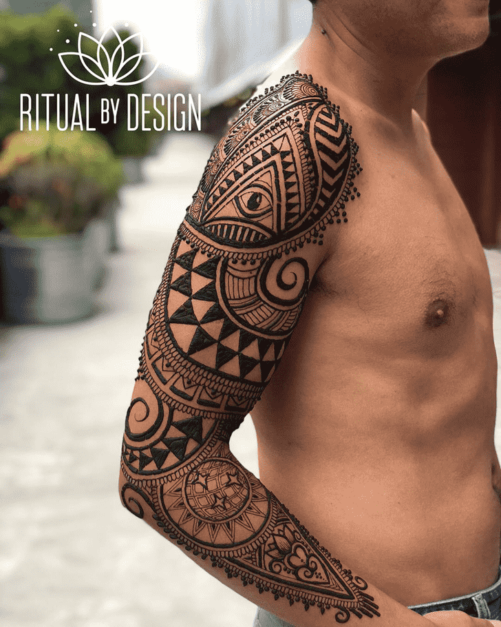 Ravishing Groom Henna Design