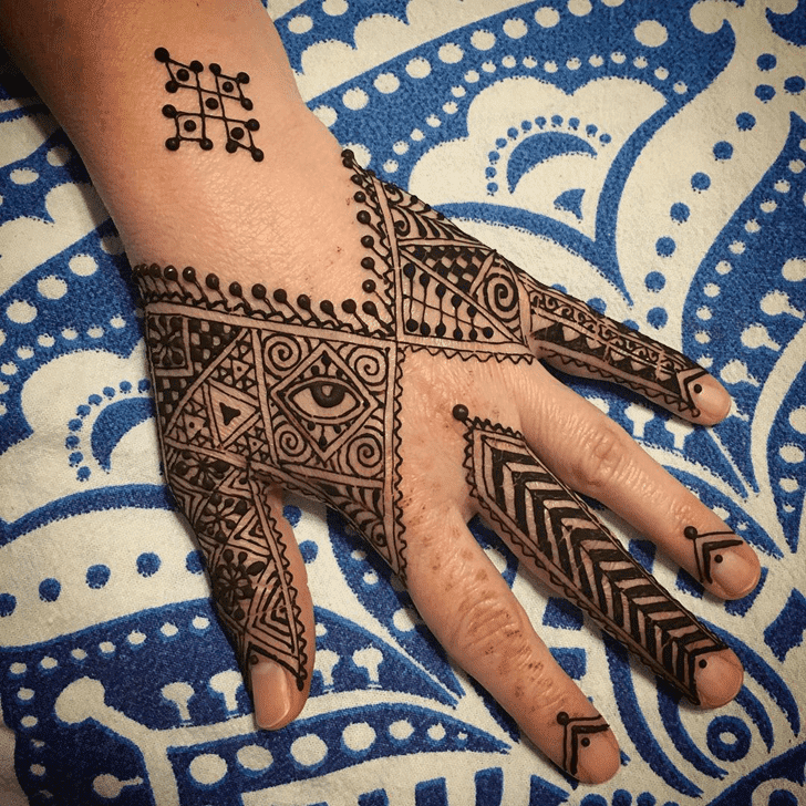 Delightful Halloween Henna Design