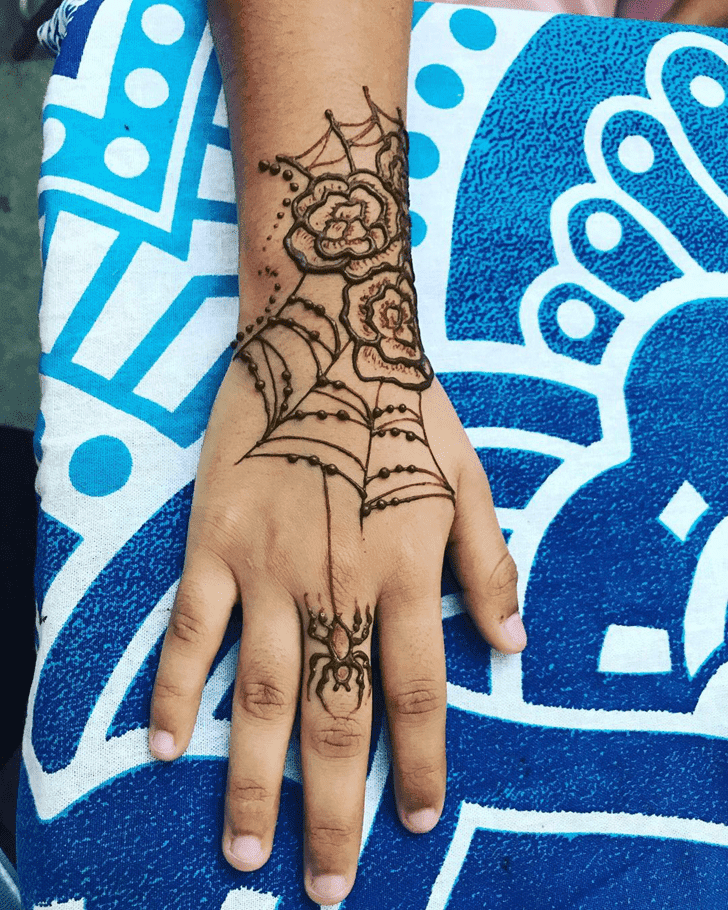 Gorgeous Halloween Henna Design