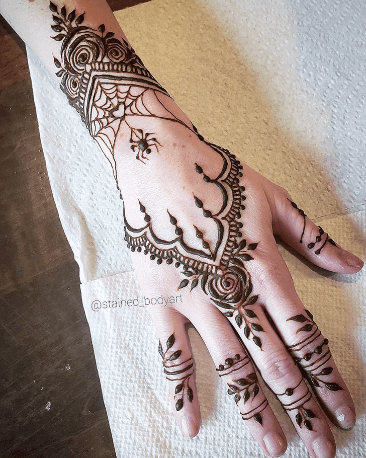 Inviting Halloween Henna Design