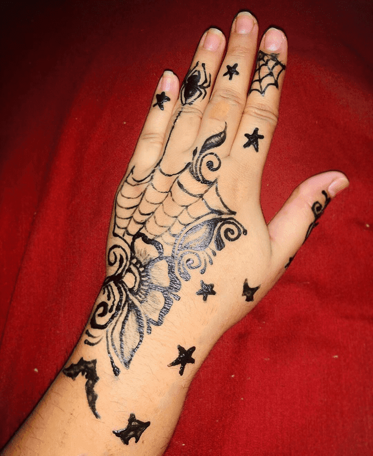 Stunning Halloween Henna Design