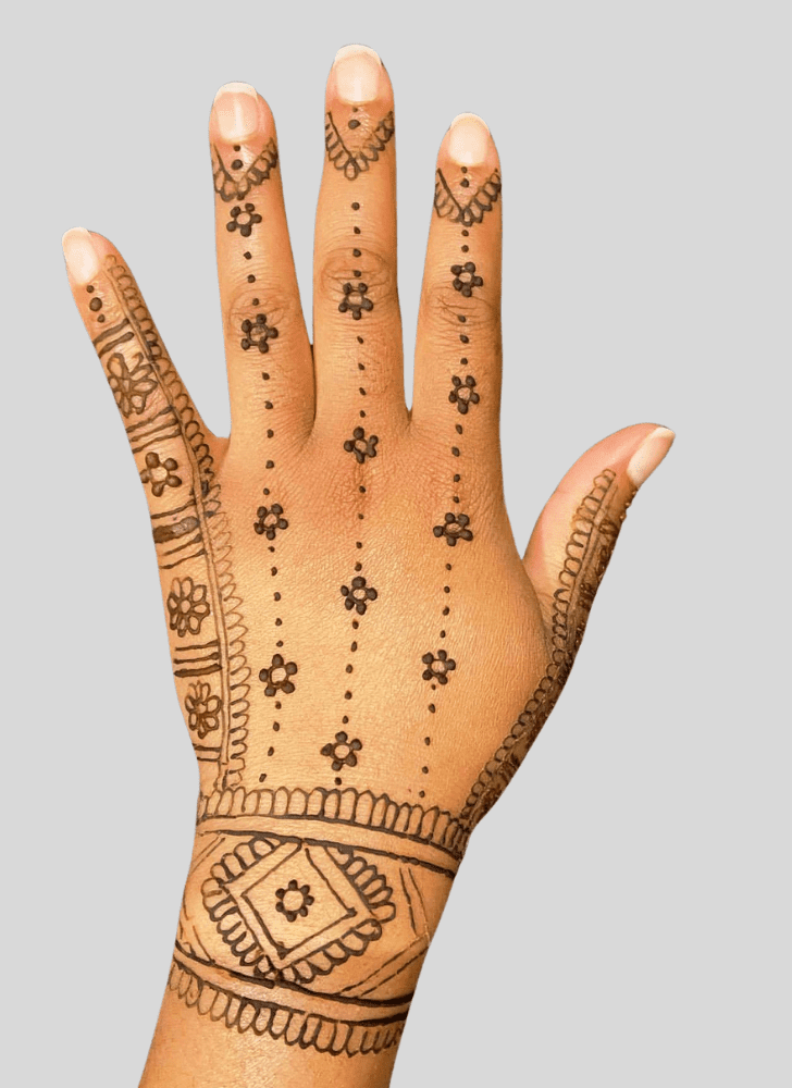 Admirable Hand Finger Mehndi Design