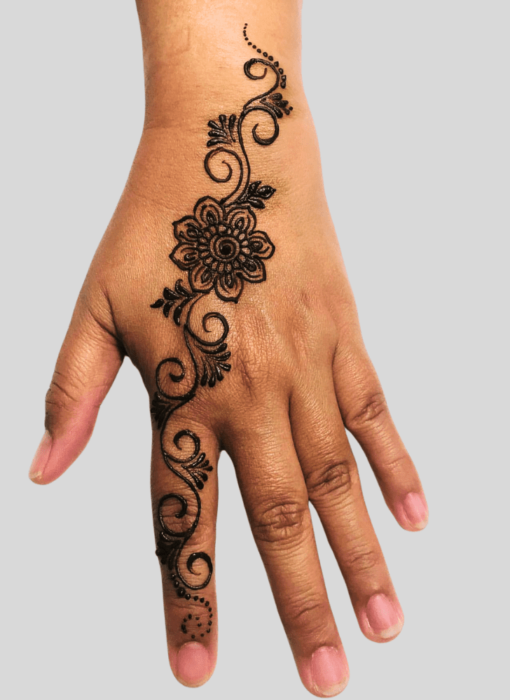 Adorable Hand Finger Mehndi Design