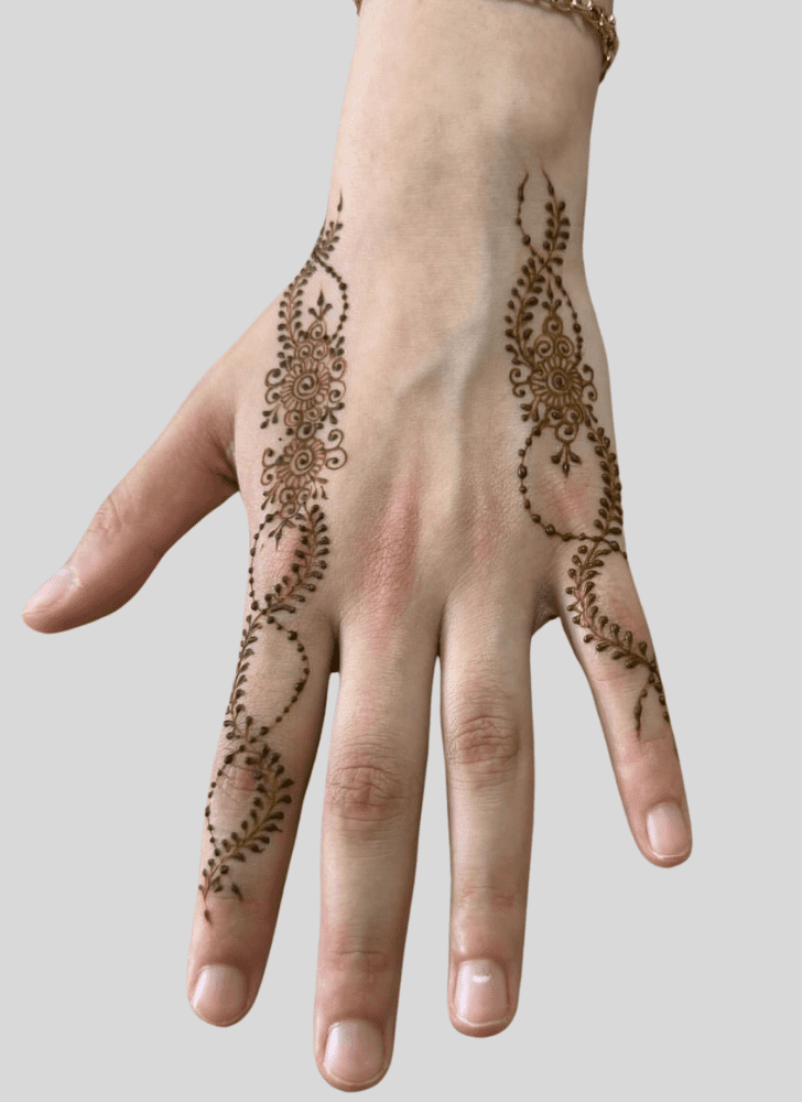 Arm Hand Finger Mehndi Design