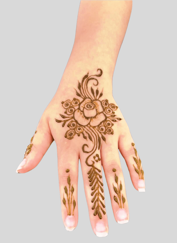 Arm Hand Finger Mehndi Design