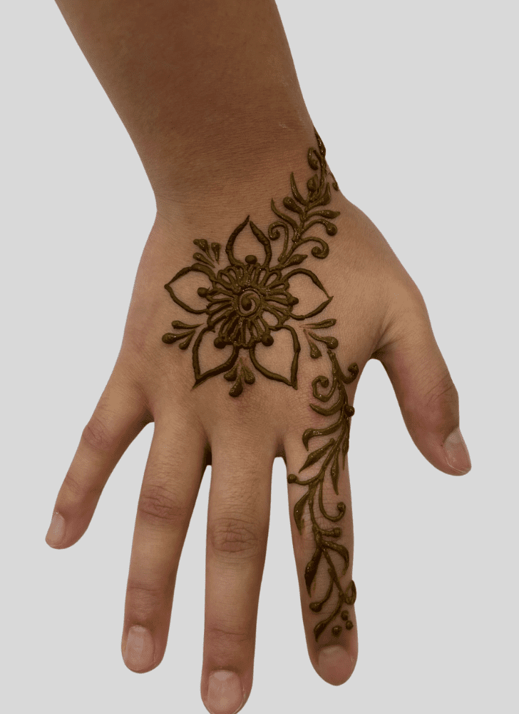 Ideal Hand Finger Mehndi Design