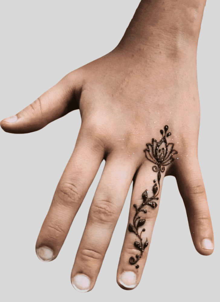 Nice Hand Finger Mehndi Design