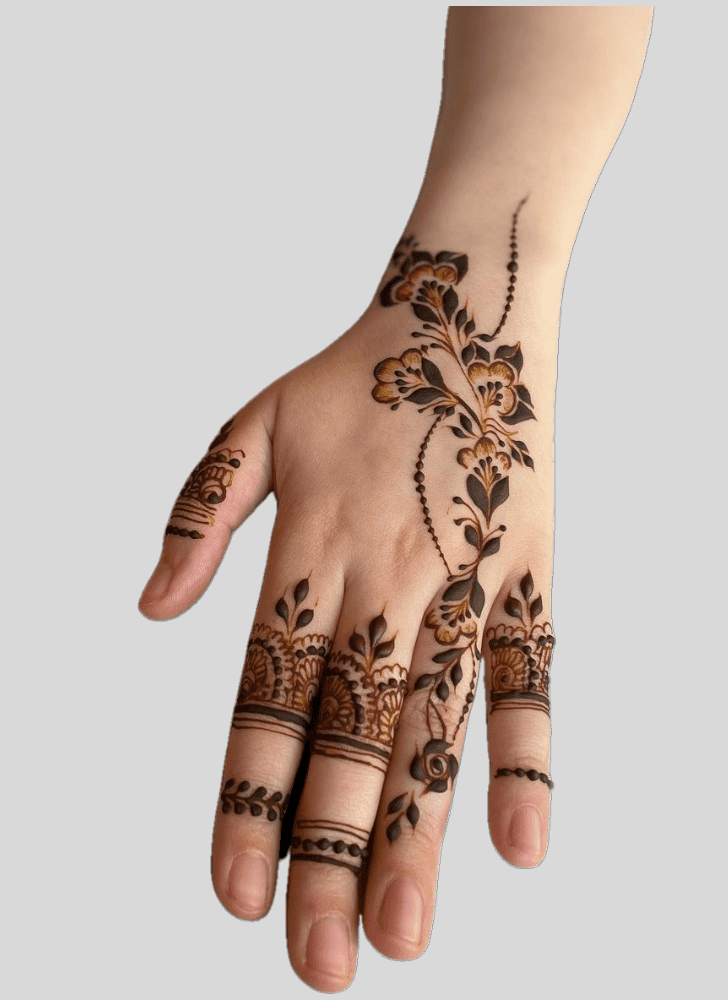 Hand Finger Hand Finger Mehndi Design