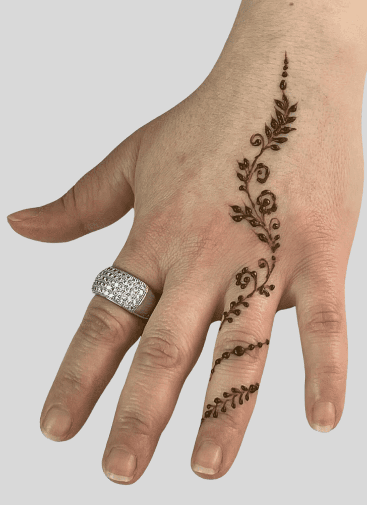 Splendid Hand Finger Mehndi Design