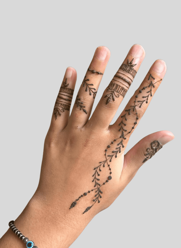 Superb Hand Finger Mehndi Design