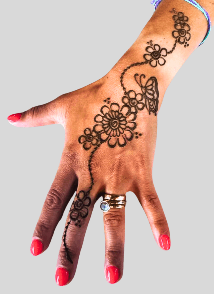 Angelic Hard Henna Design