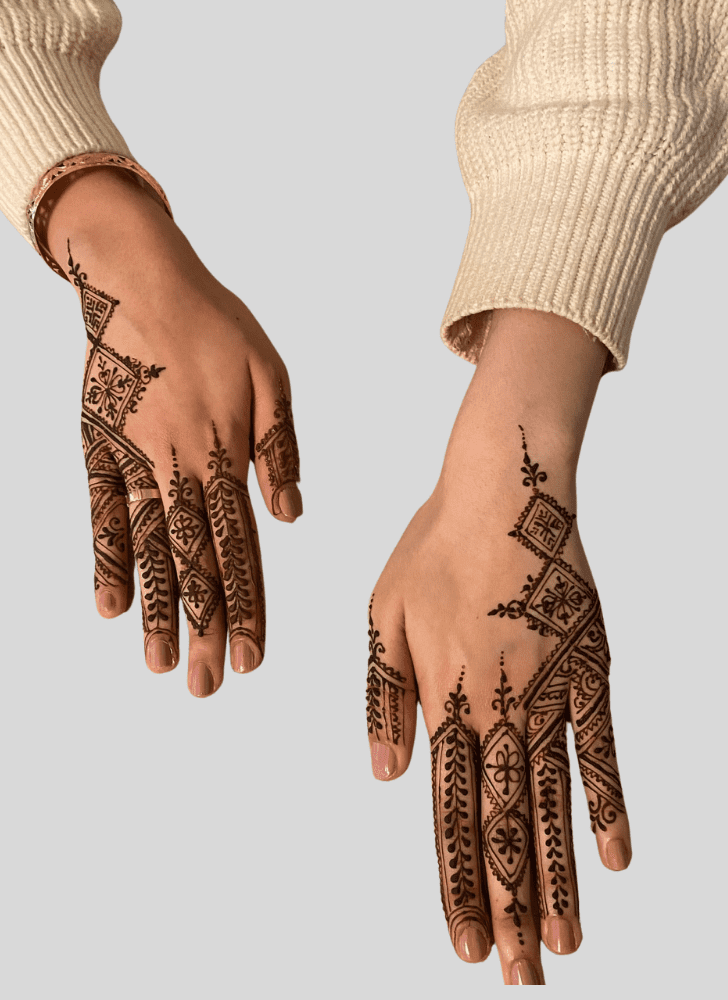 Beauteous Hard Henna Design