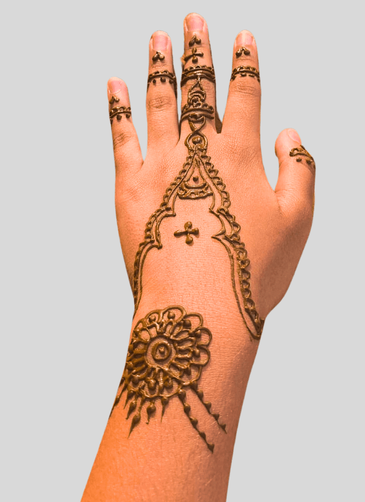 Arm Hard Henna Design