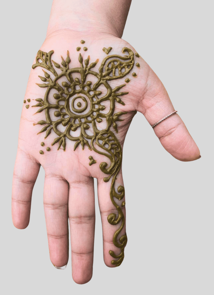 Enthralling Hard Henna Design